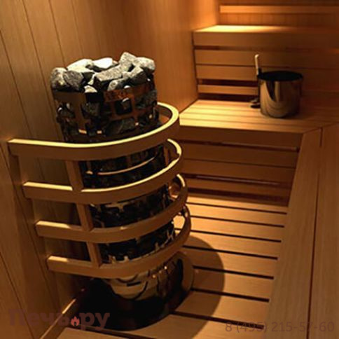 Электрическая печь SAWO Tower Aries круглая ARI3-60Ni2-P (встроенный блок мощности Saunova 2.0. Панель управления не включена) фото 7