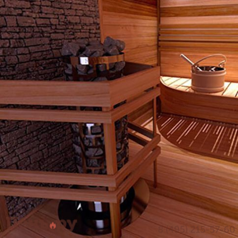 Электрическая печь SAWO Tower Aries круглая ARI3-75Ni2-P  (встроенный блок мощности Saunova 2.0. Панель управления не включена) фото 5