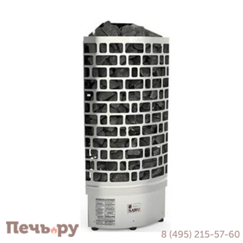 Электрическая печь SAWO Tower Aries угловая ARI3-45Ni2-CNR-P (со встроенным блоком мощности Saunova 2.0, панель управления не включена) фото