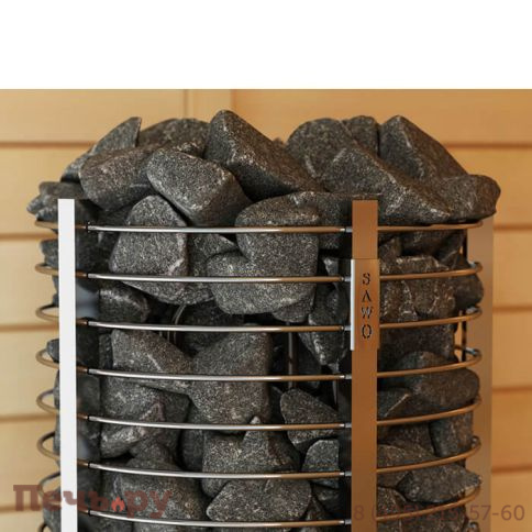 Электрическая печь SAWO Tower круглая TH3-45Ni2-P (со встроенным блоком мощности Saunova 2.0, панель управления не включена) фото 4