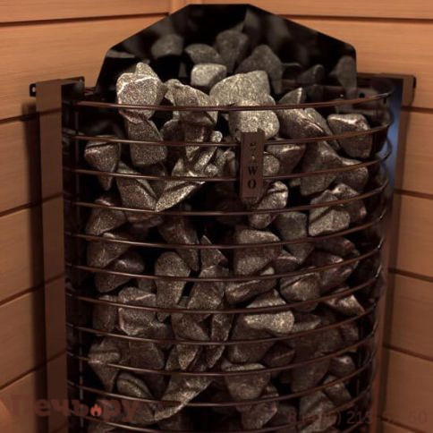 Электрическая печь SAWO Tower угловая TH3-60Ni2-CNR-P (со встроенным блоком мощности Saunova 2.0, панель управления не включена) фото 2