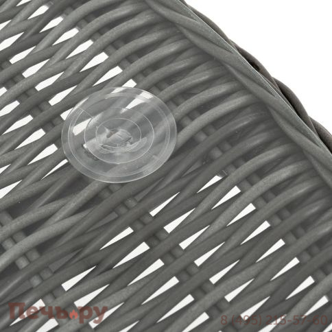 Эспрессо 4SiS плетеный круглый стол, цвет графит фото 6