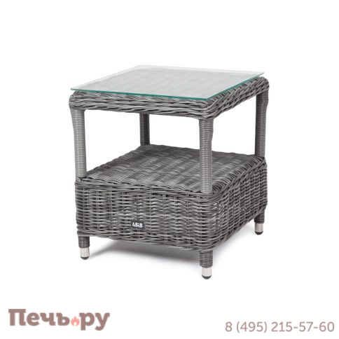 Форио 4SiS столик кофейный из искусственного ротанга, цвет графит фото