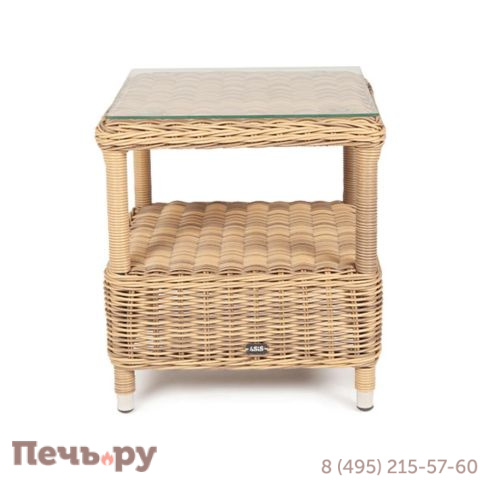 Форио 4SiS столик кофейный из искусственного ротанга, цвет соломенный фото 6