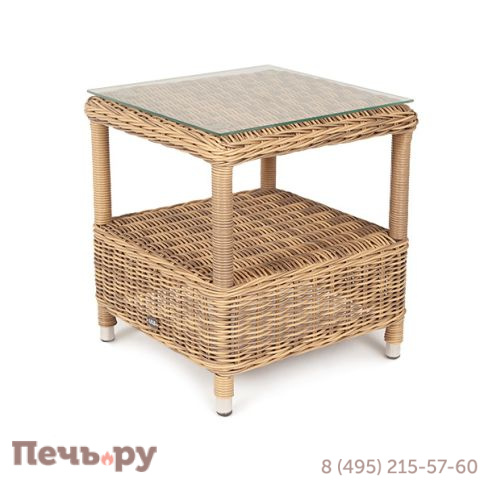 Форио 4SiS столик кофейный из искусственного ротанга, цвет соломенный фото