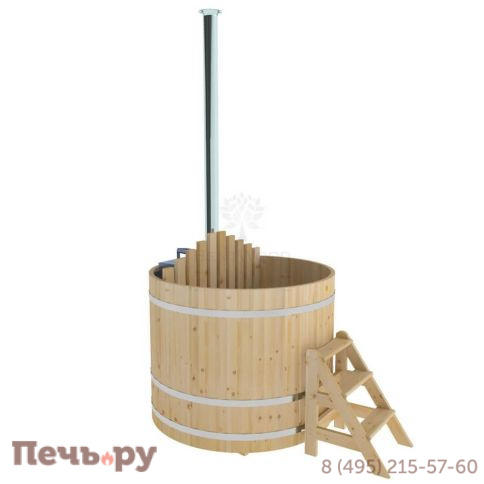 Фурако BentWood из кедра, с внутренней печкой, d=1.5 м, толщина 34 мм., стандартное исполнение фото 2