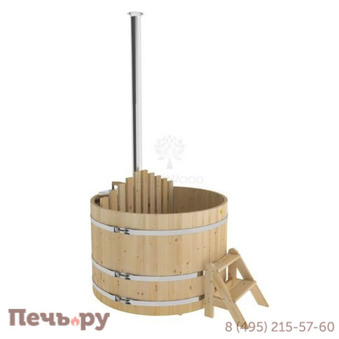 Фурако BentWood из кедра, с внутренней печкой, d=1.5 м, толщина 34 мм., стандартное исполнение фото