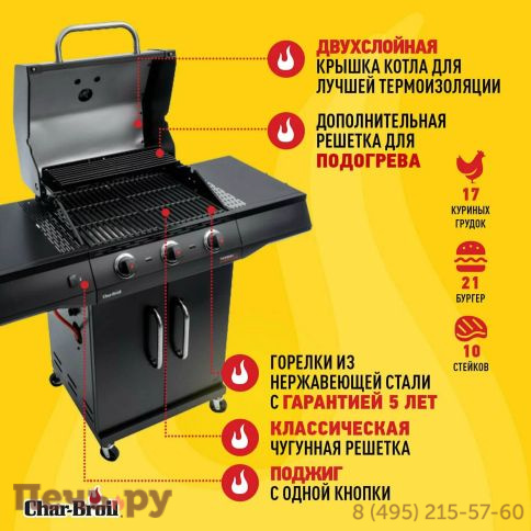 Газовый гриль Char-Broil Performance Core 3B фото 5