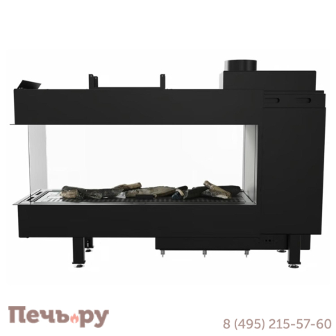 Газовый камин Kratki Pro LEO/LP/100/TUNEL/G20 (магистральный газ) фото 3