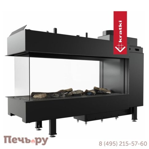 Газовый камин Kratki Pro LEO/LP/100/TUNEL/G31/37MBAR (баллонный газ) фото 5