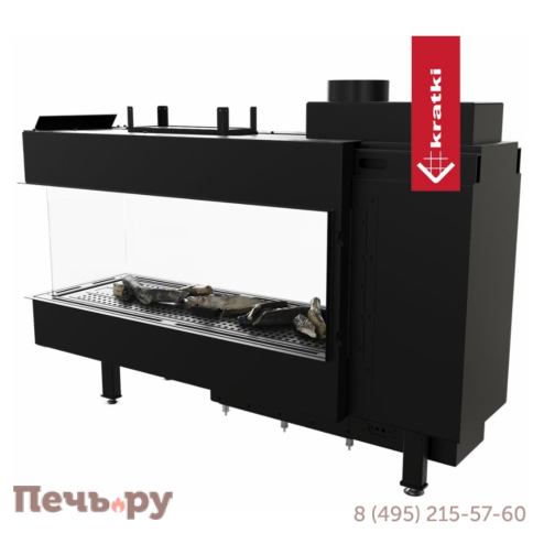 Газовый камин Kratki Pro LEO/LP/100/TUNEL/G31/37MBAR (баллонный газ) фото 6