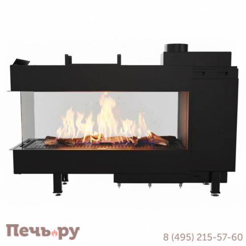 Газовый камин Kratki Pro LEO/LP/100/TUNEL/G31/37MBAR (баллонный газ) фото