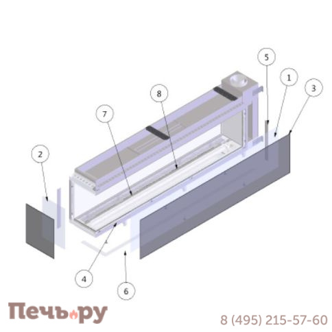 Газовый камин Milafire MF 2520 фото 3
