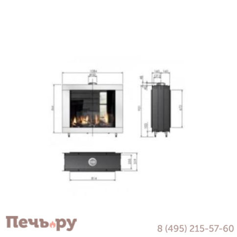 Газовый камин Milafire MF 810/60 фото 2