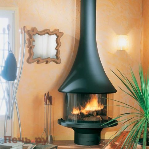 Готовый камин Bordelet Marina 993 пристенный со стеклом фото 2