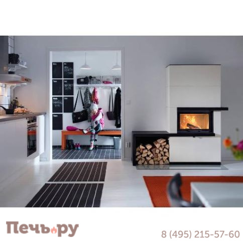 Готовый камин Contura i31 Artstone полка и скамья фото 2