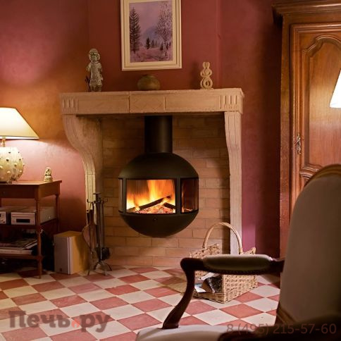 Готовый камин Focus Edofocus 631 труба в потолке фото 3