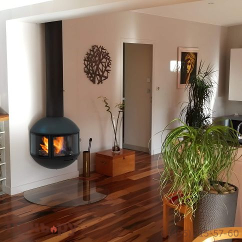 Готовый камин Focus Edofocus 631 труба в потолке фото 4