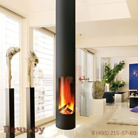 Готовый камин Focus Slimfocus поворачивающийся,  со сбалансированной тягой дымохода фото 4