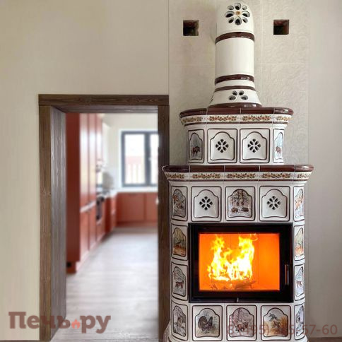 Готовый камин КимрПечь Истра пристенный-двухъярусный фото 36