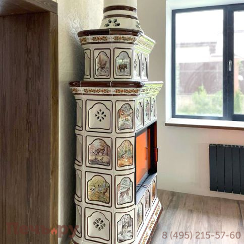 Готовый камин КимрПечь Истра пристенный-двухъярусный фото 37