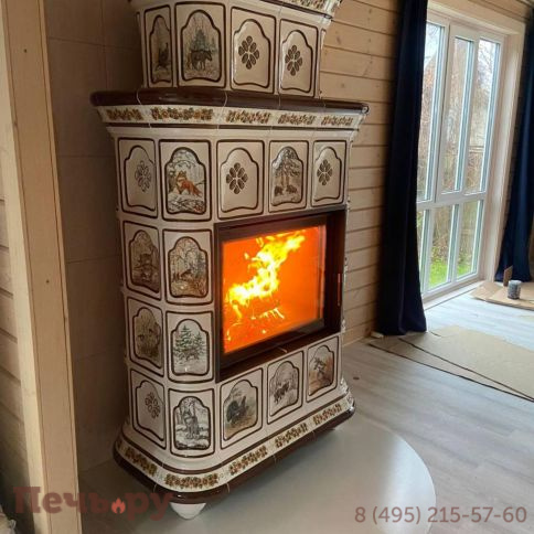 Готовый камин КимрПечь Истра пристенный-двухъярусный фото 38