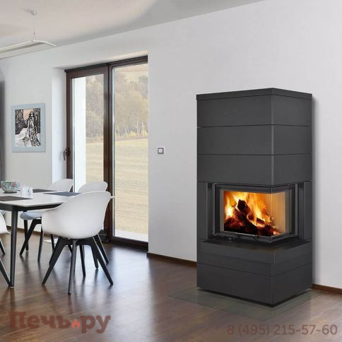 Готовый камин  Romotop Cara R/L Akum метал фото