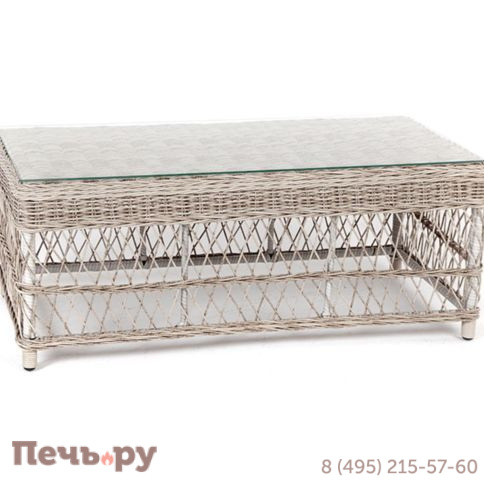 Гранд Латте 4SiS стол журнальный из искусственного ротанга, цвет бежевый фото 2