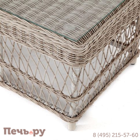 Гранд Латте 4SiS стол журнальный из искусственного ротанга, цвет бежевый фото 4