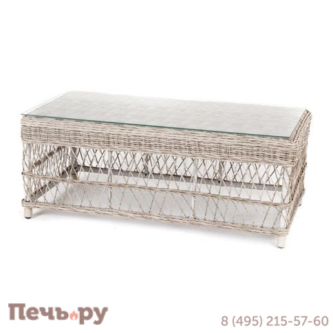 Гранд Латте 4SiS стол журнальный из искусственного ротанга, цвет бежевый фото