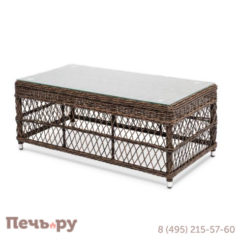 Гранд Латте 4SiS стол журнальный из искусственного ротанга, цвет коричневый фото