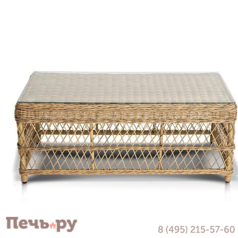 Гранд Латте 4SiS стол журнальный из искусственного ротанга, цвет соломенный фото 8