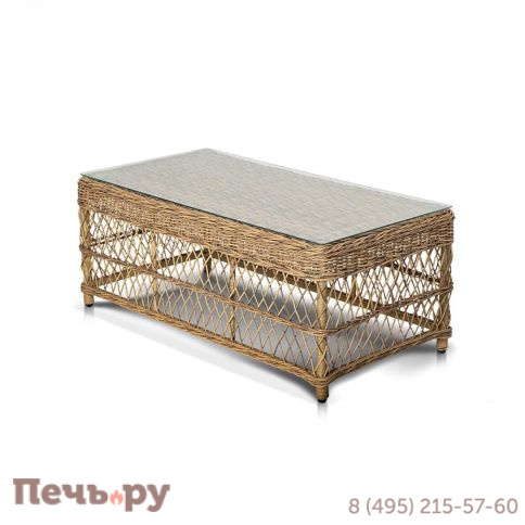 Гранд Латте 4SiS стол журнальный из искусственного ротанга, цвет соломенный фото 9