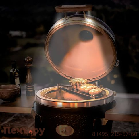 Гриль Monolith Avantgarde Classic черный матовый без боковых столиков и подставки фото 7