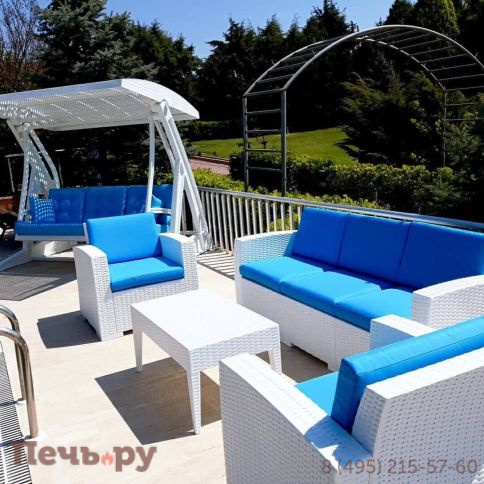 Качели пластиковые плетеные с подушкой Siesta Contract Hawaii фото 10