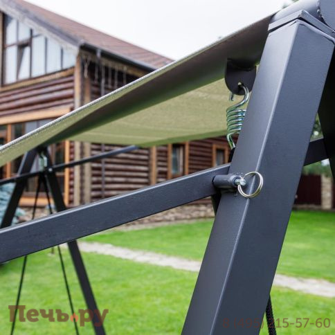 Качели Royal Family Loan трехместные из стали фото 6