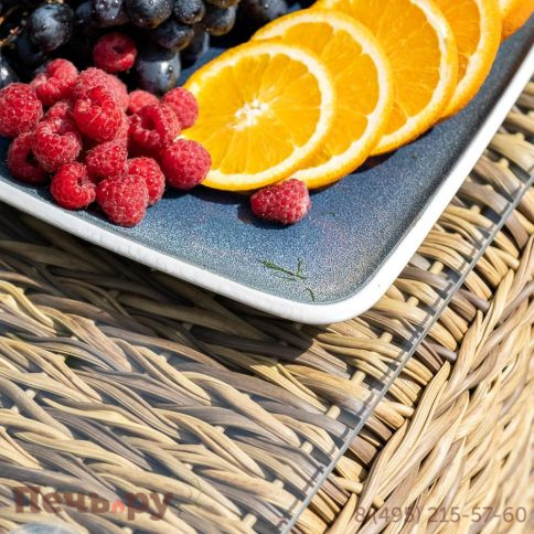 Кальяри 4SiS журнальный столик из искусственного ротанга (гиацинт), цвет соломенный фото 6