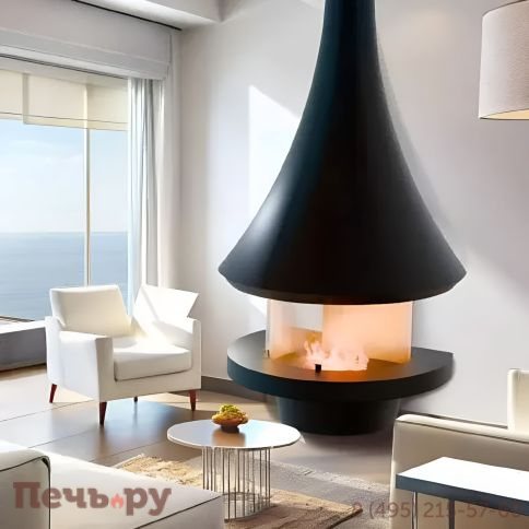 Камин Aves Венеция 12 со стеклом пристенный фото