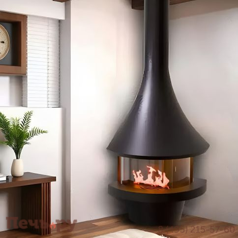 Камин Aves Венеция 13 со стеклом угловой фото