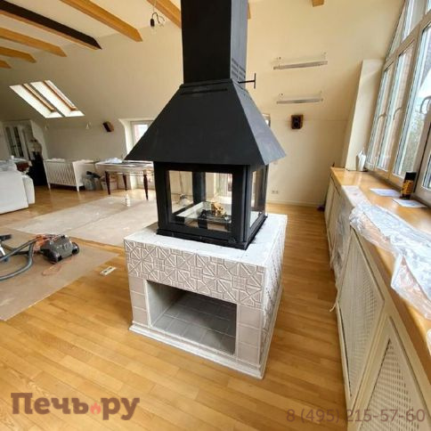 Камин ЭкоКамин Эклипс островной гигант фото 2