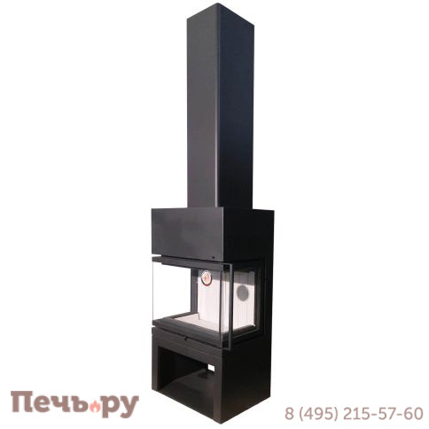 Камин ЭкоКамин Мадрид на дровнике подовый фото