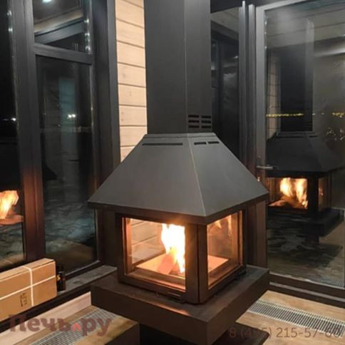 Камин ЭкоКамин островной Эклипс 4D фото 7