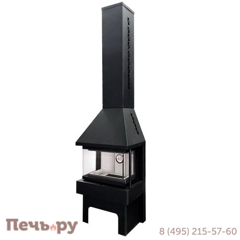 Камин ЭкоКамин Панорама три стекла фото 3