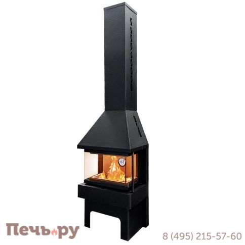 Камин ЭкоКамин Панорама три стекла фото