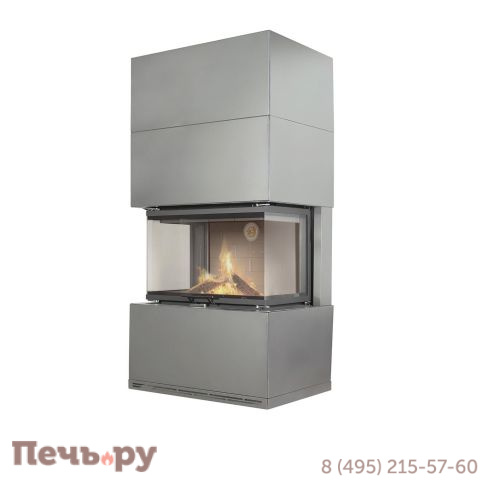 Камин ЭкоКамин Родос 800 белый шамот фото