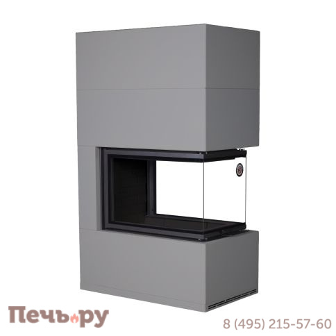 Камин ЭкоКамин Родос 900 черный шамот фото 5