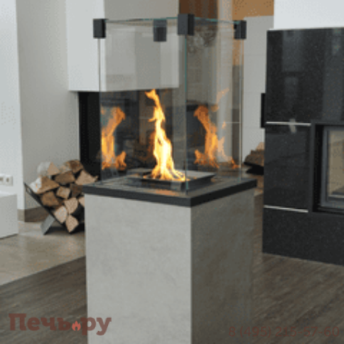 Камин газовый Kratki Patio M G31/37MBAR/Q/O/G-Oxide Grigio (с ручным управлением) фото 3