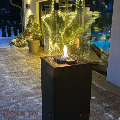 Камин газовый Kratki Patio MINI/G31/37MBAR/S - сталь фото 2