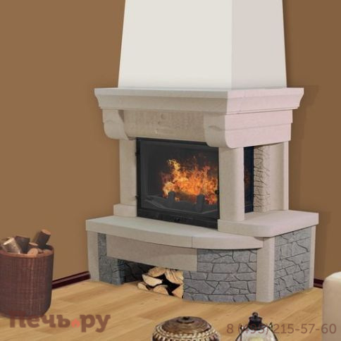 Камин Мета (облицовка Аллегро и топка Эльба 700 Ш) изображение Камин Мета (облицовка Аллегро и топка Эльба 700 Ш) фото
