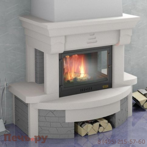 Камин Мета (облицовка Престо и топка Эльба 700 Ш) фото